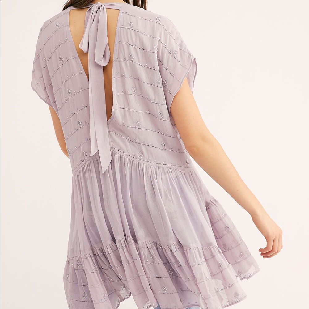 NWT Free People Purple Mini Sequin Dress